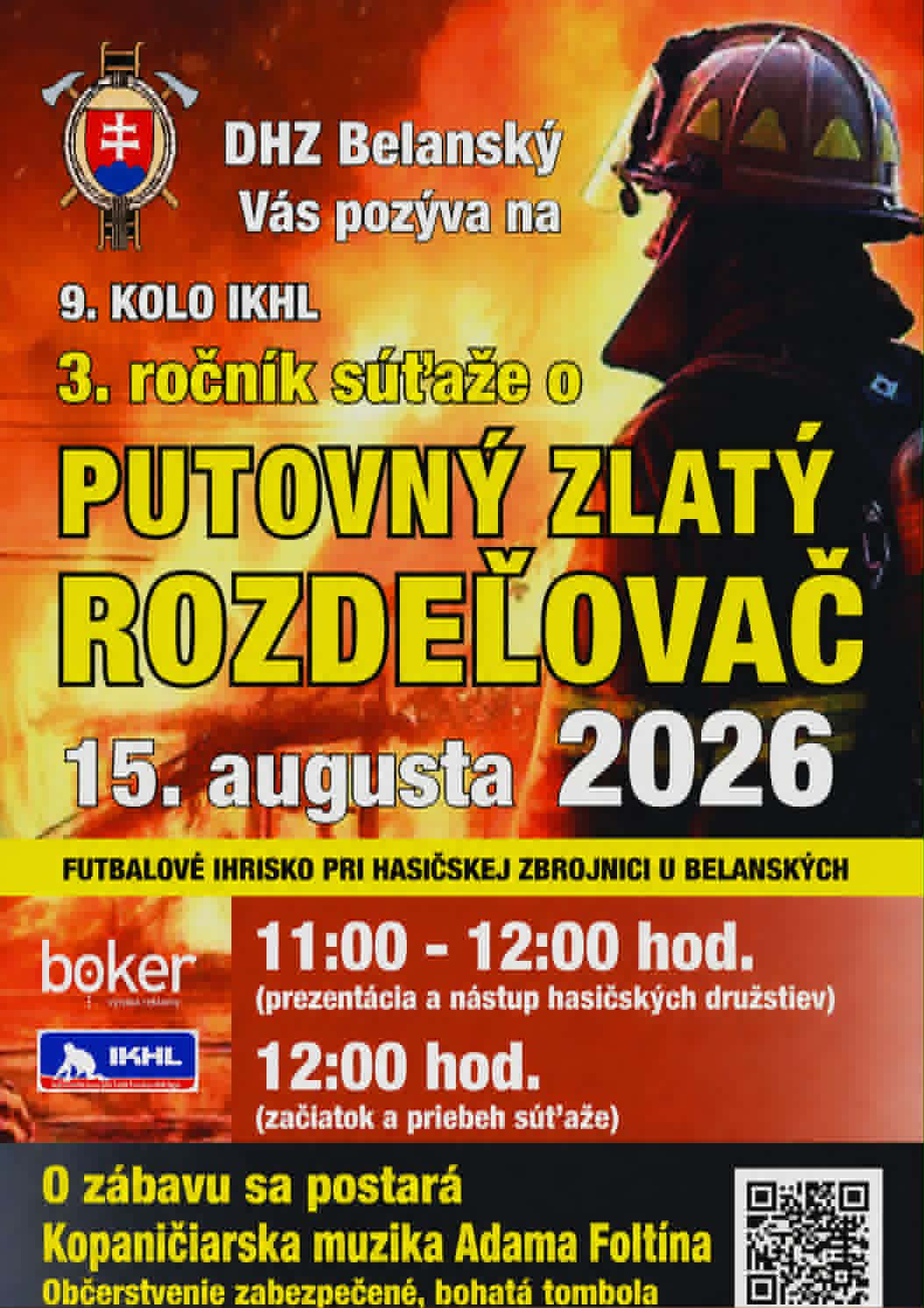 Hasičská súťaž o putovný Zlatý Rozdeľovač_poster