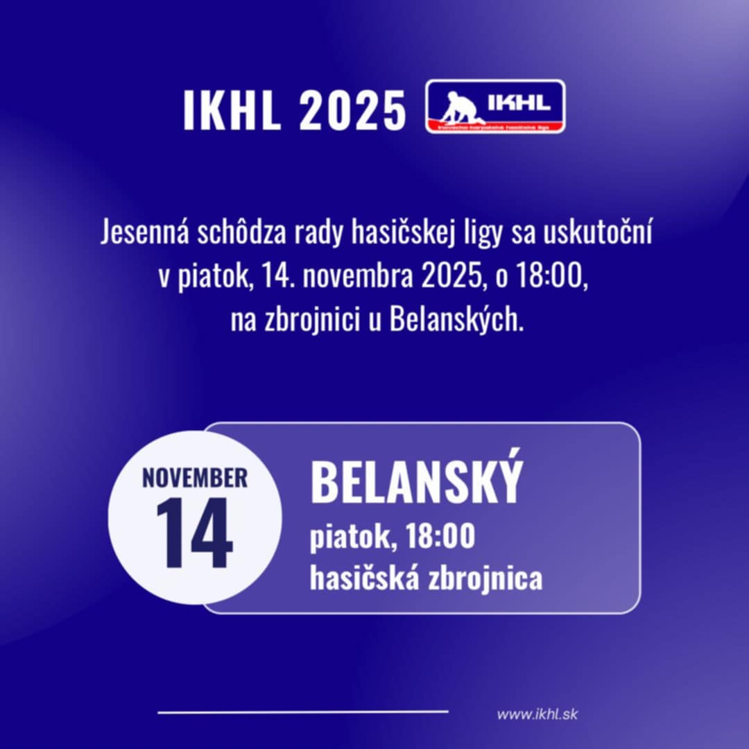 Jesenná schôdza IKHL 2025