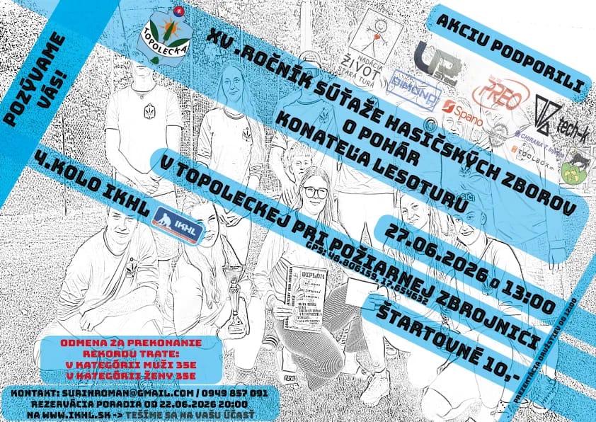 O pohár Predsedu a sponzorov DHZ Topolecká_poster